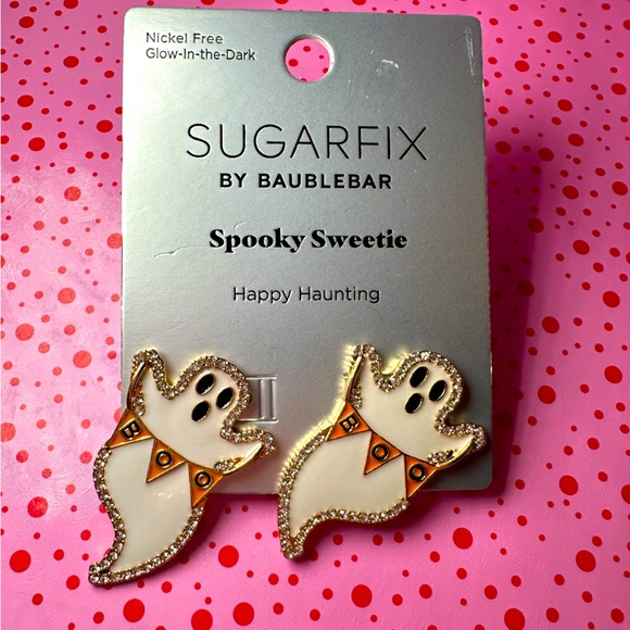 - BaubleBar Spooky Sweetie Ghost post earrings NWT - Picture 1 of 5